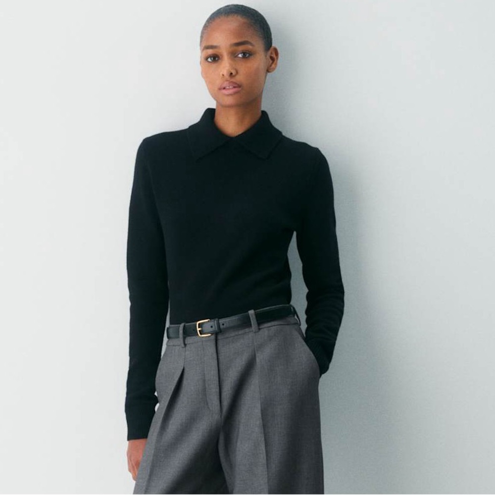 New! Aritzia Fatale Merino Wool Sweater,  Black M